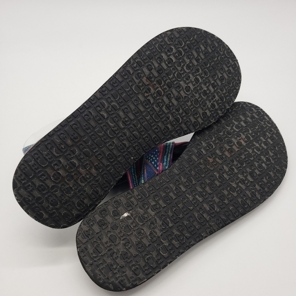 Sanuk Women US 10 multicolor yoga sling 2 sandals tribal print 1020239 stretch - Picture 7 of 9